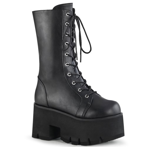 Botas Hasta La Rodilla Demonia Ashes-105 Vegan Cuero Mujer Negros | MX-9-QHZ