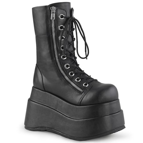 Botas Hasta La Rodilla Demonia Bear-265 Vegan Cuero Mujer Negros | MX-9-RJP