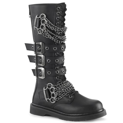 Botas Hasta La Rodilla Demonia Bolt-450 Vegan Cuero Mujer Negros | MX-4-RFC