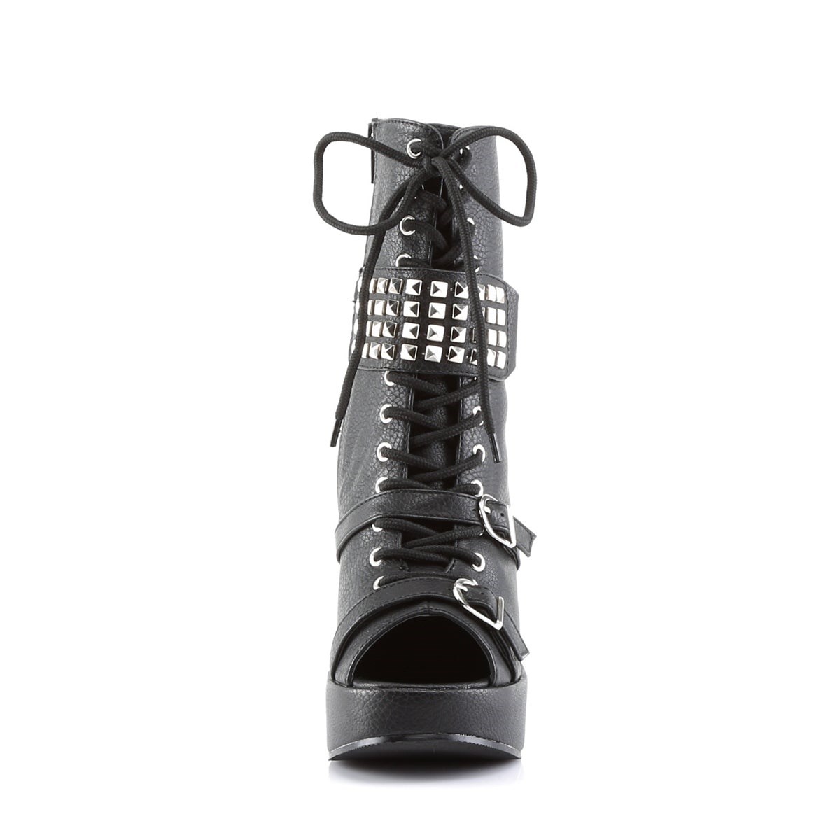 Botas Hasta La Rodilla Demonia Bravo-89 Vegan Cuero Mujer Negros | MX-2-HRB