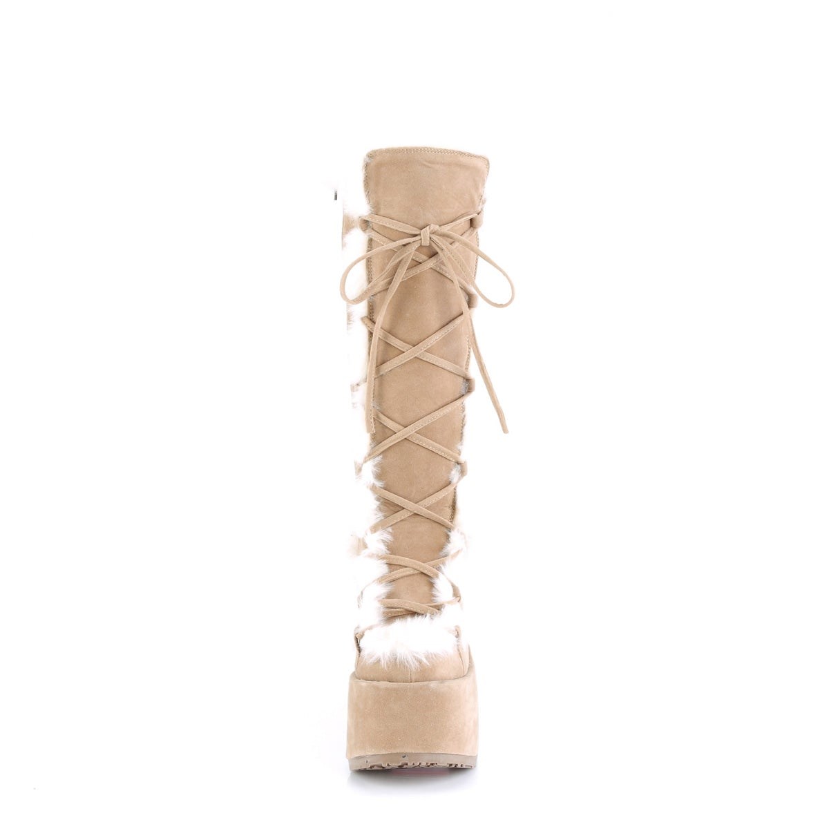 Botas Hasta La Rodilla Demonia Camel-311 Vegan Gamuza Mujer Marrom Claro | MX-9-SQD