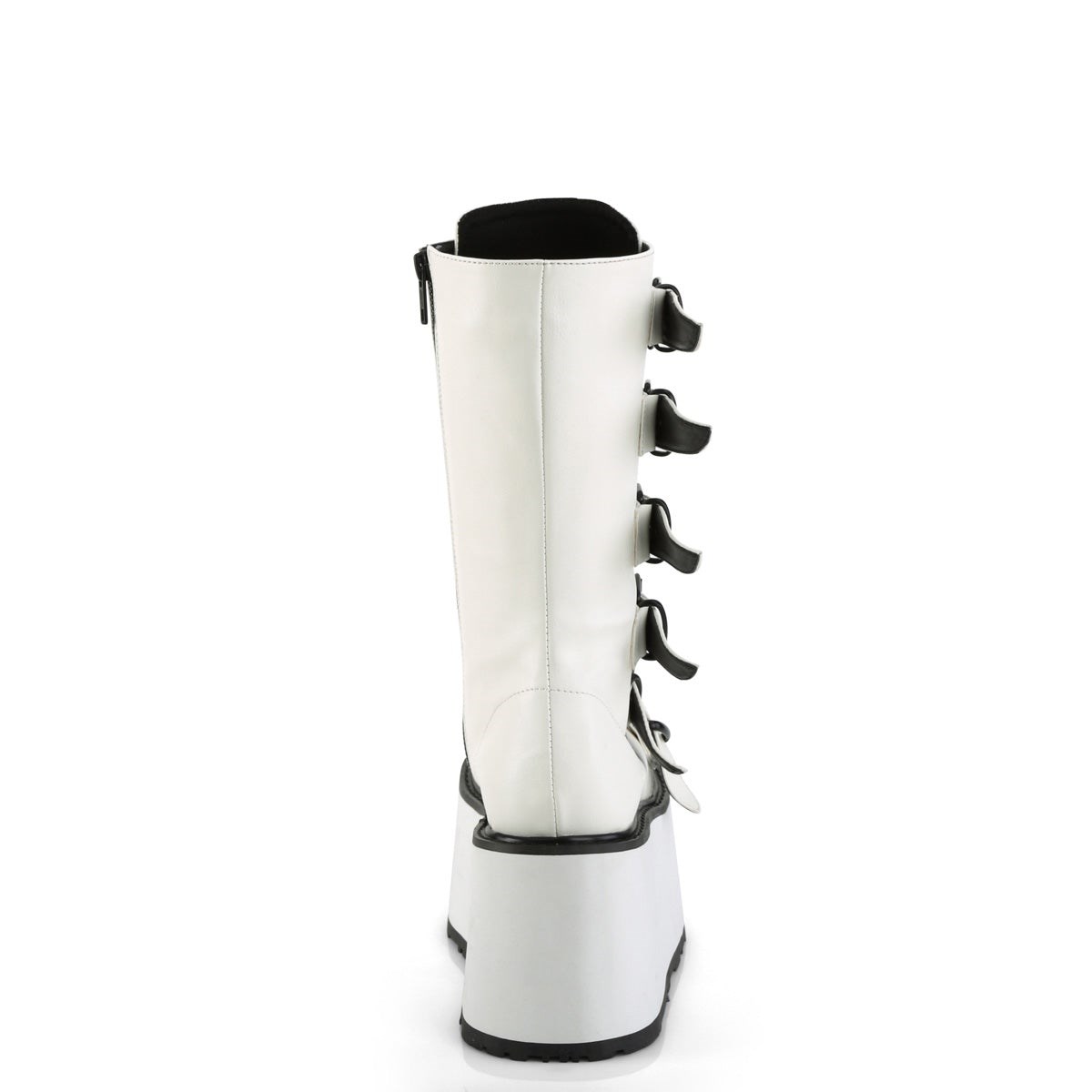 Botas Hasta La Rodilla Demonia Damned-225 Vegan Cuero Mujer Blancos | MX-1-MTR