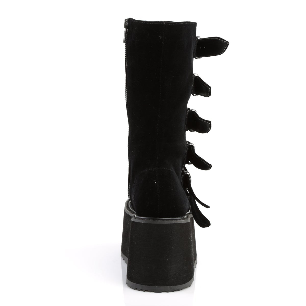 Botas Hasta La Rodilla Demonia Damned-225 Velvet Mujer Negros | MX-2-BZY