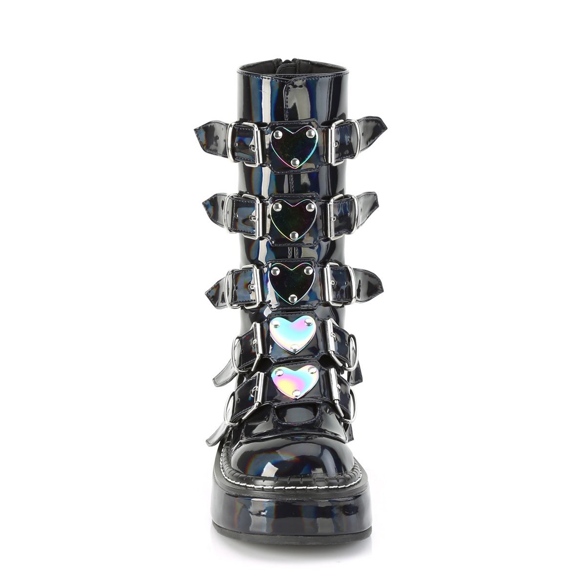 Botas Hasta La Rodilla Demonia Emily-330 Hologram Mujer Negros | MX-4-QFT