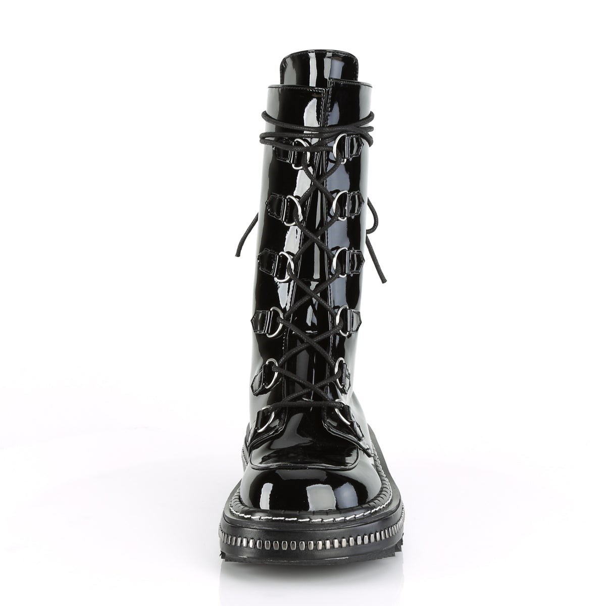 Botas Hasta La Rodilla Demonia Lilith-270 Charol Mujer Negros | MX-0-MQN