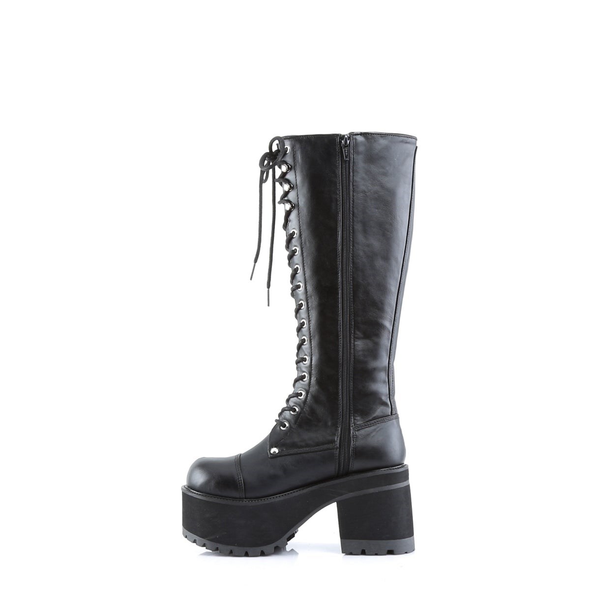 Botas Hasta La Rodilla Demonia Ranger-302 Vegan Cuero Mujer Negros | MX-6-JCH