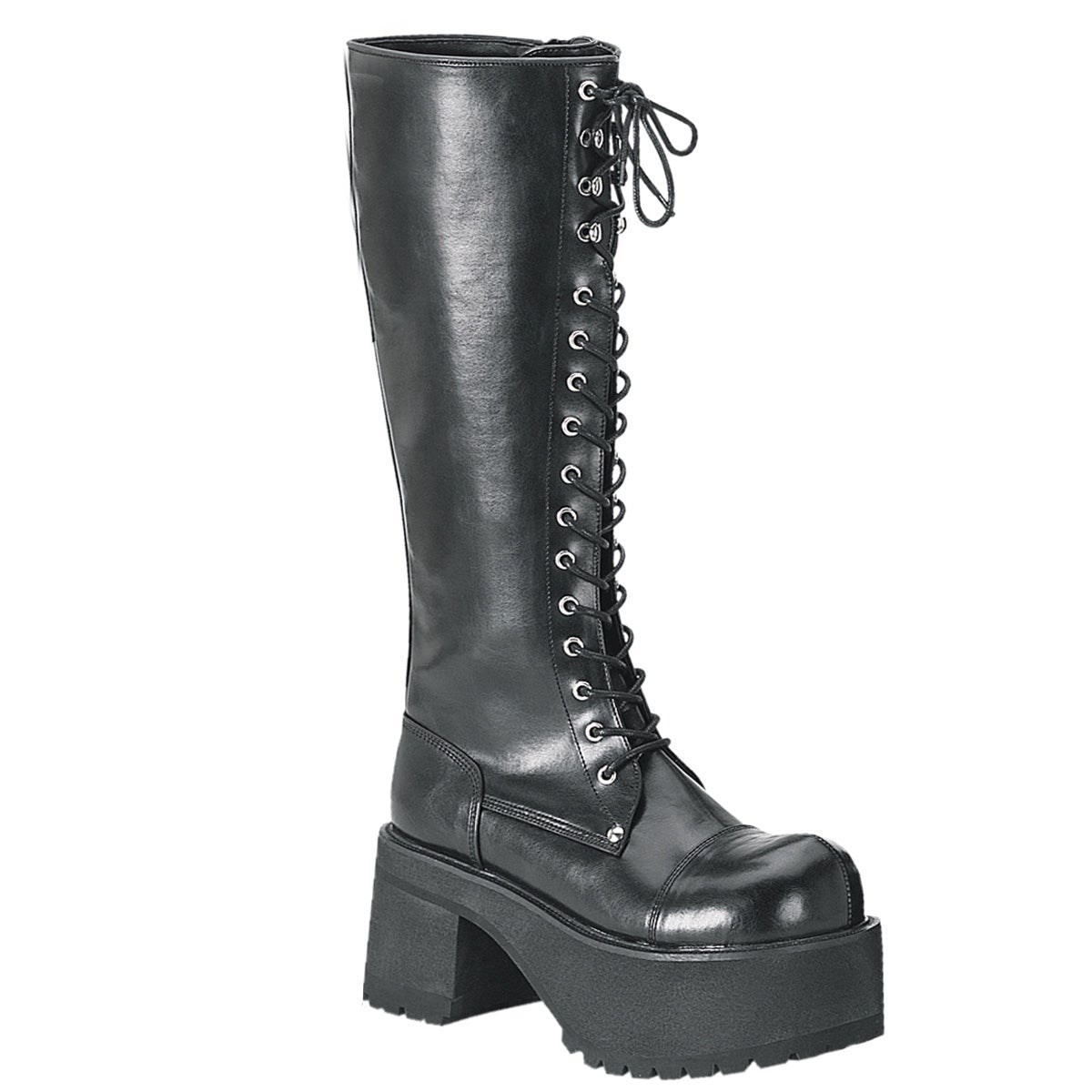 Botas Hasta La Rodilla Demonia Ranger-302 Vegan Cuero Mujer Negros | MX-6-JCH