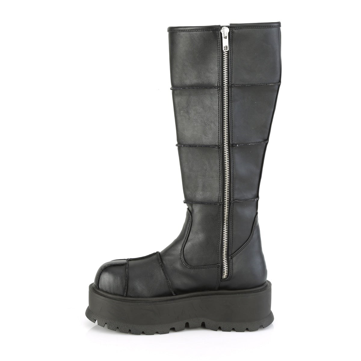 Botas Hasta La Rodilla Demonia Slacker-230 Vegan Cuero Mujer Negros | MX-1-VKY