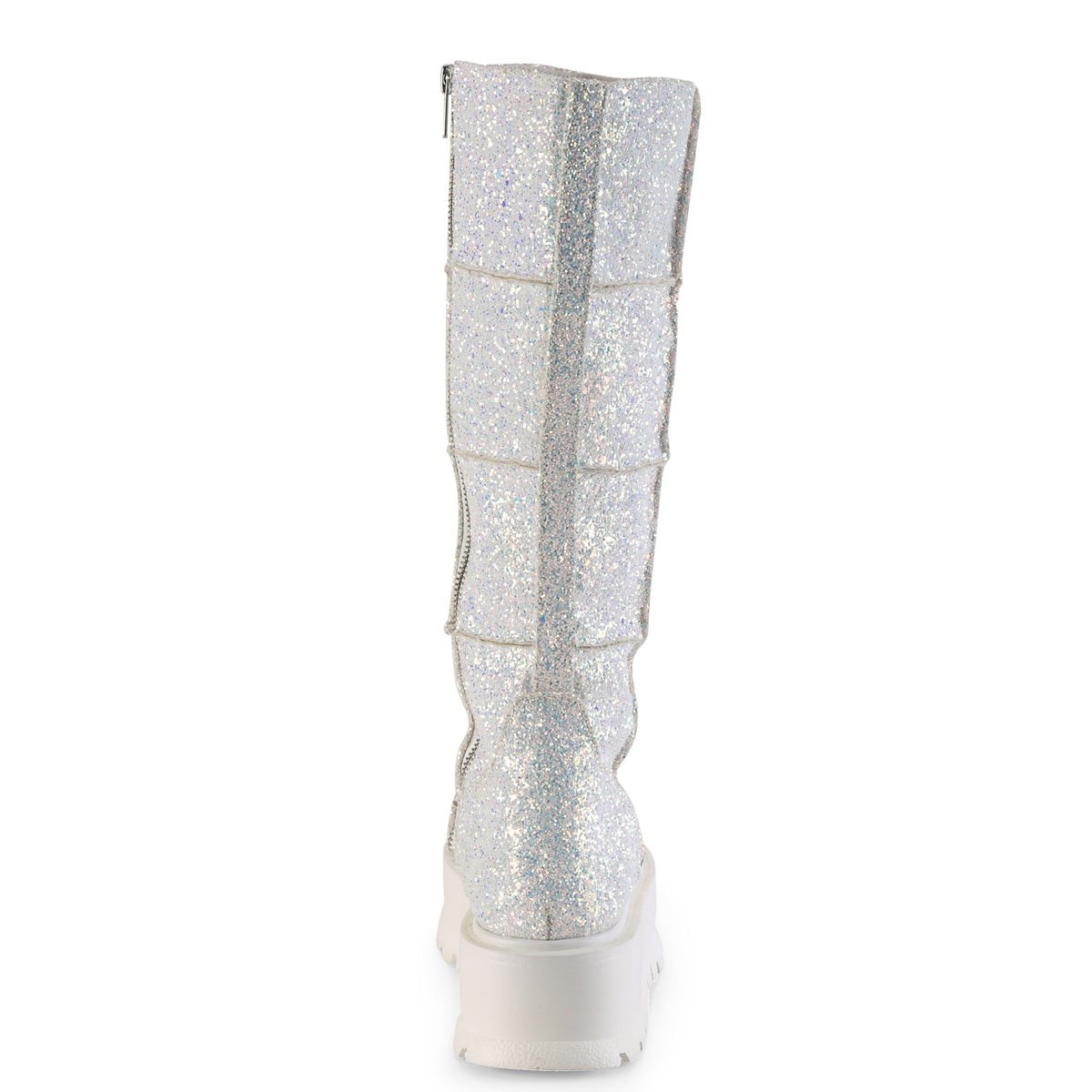 Botas Hasta La Rodilla Demonia Slacker-230 Glitter Mujer Blancos Multicolor | MX-9-DWC