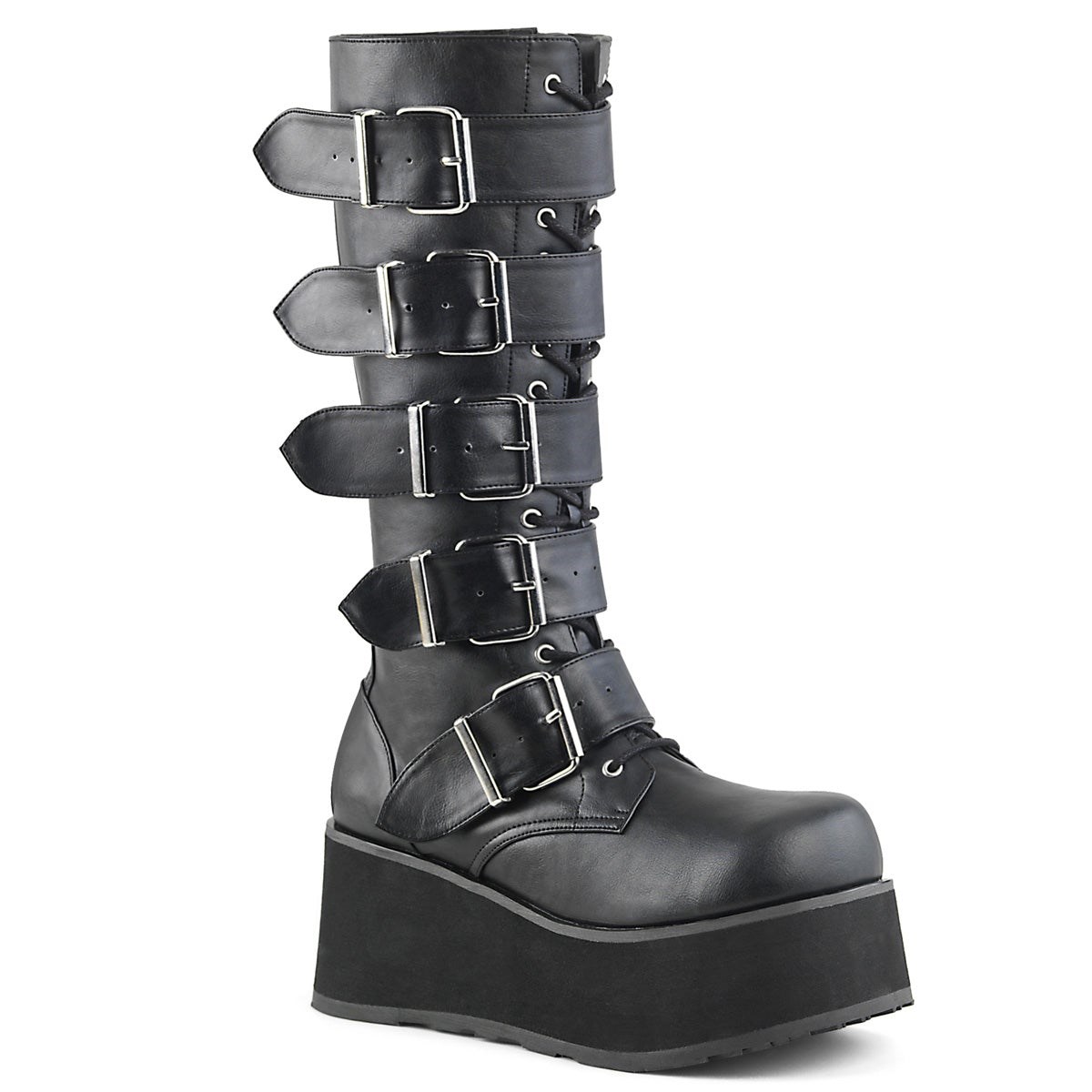 Botas Hasta La Rodilla Demonia Trashville-518 Vegan Cuero Mujer Negros | MX-2-NTI