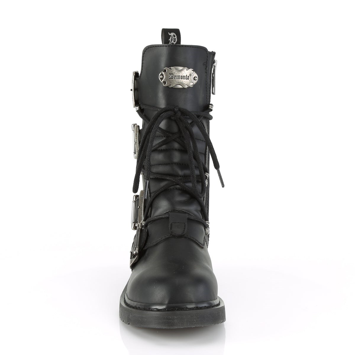 Botas de combate Demonia Bolt-265 Vegan Cuero Hombre Negros | MX-3-PIN