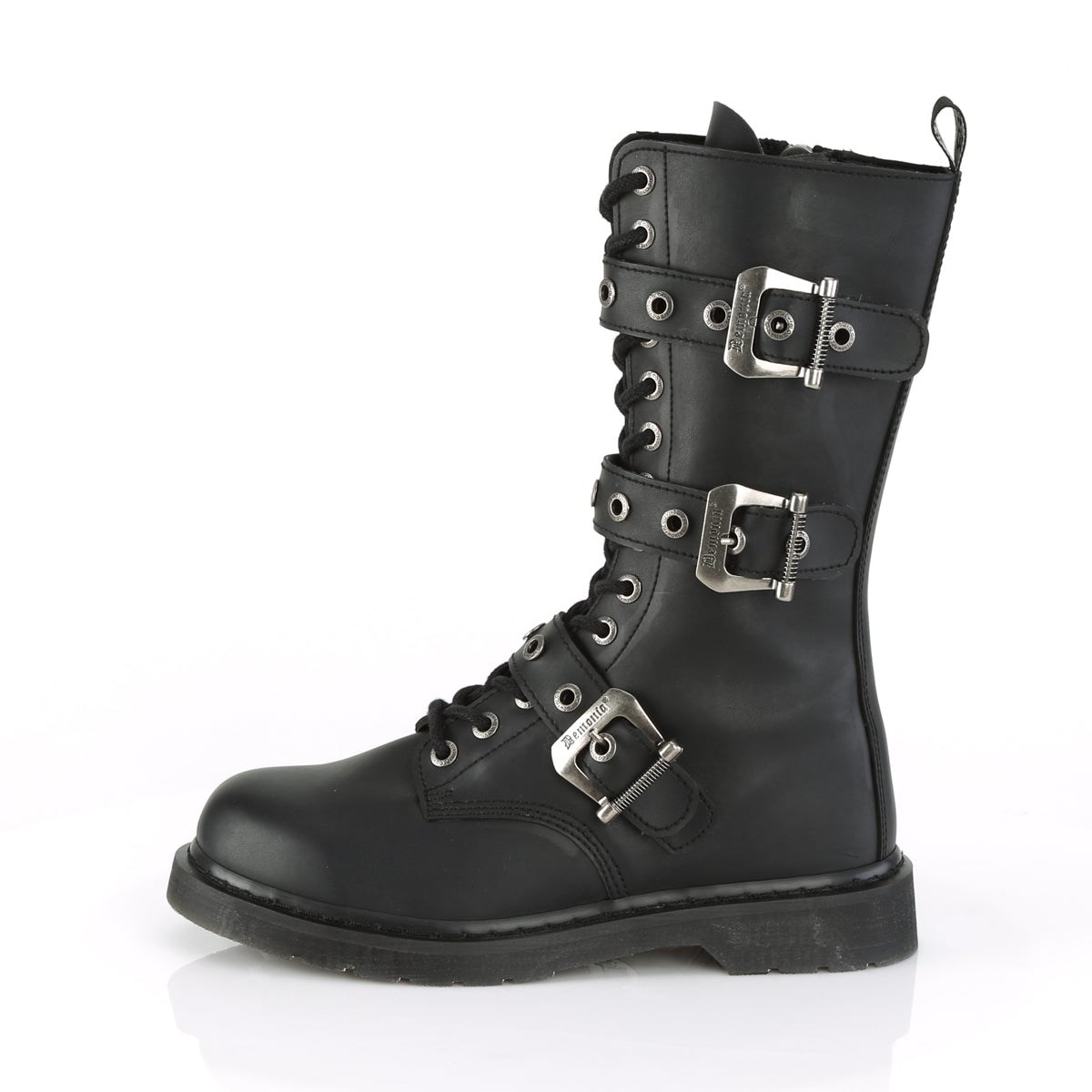 Botas de combate Demonia Bolt-330 Vegan Cuero Hombre Negros | MX-0-OJE