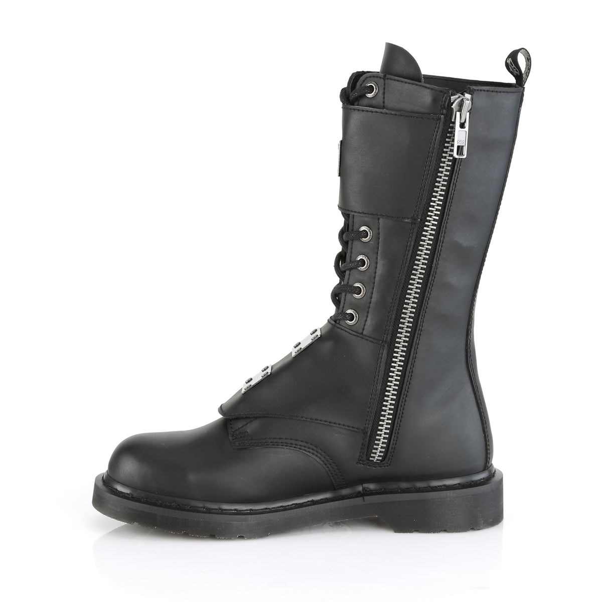 Botas de combate Demonia Bolt-345 Vegan Cuero Hombre Negros | MX-6-GYR