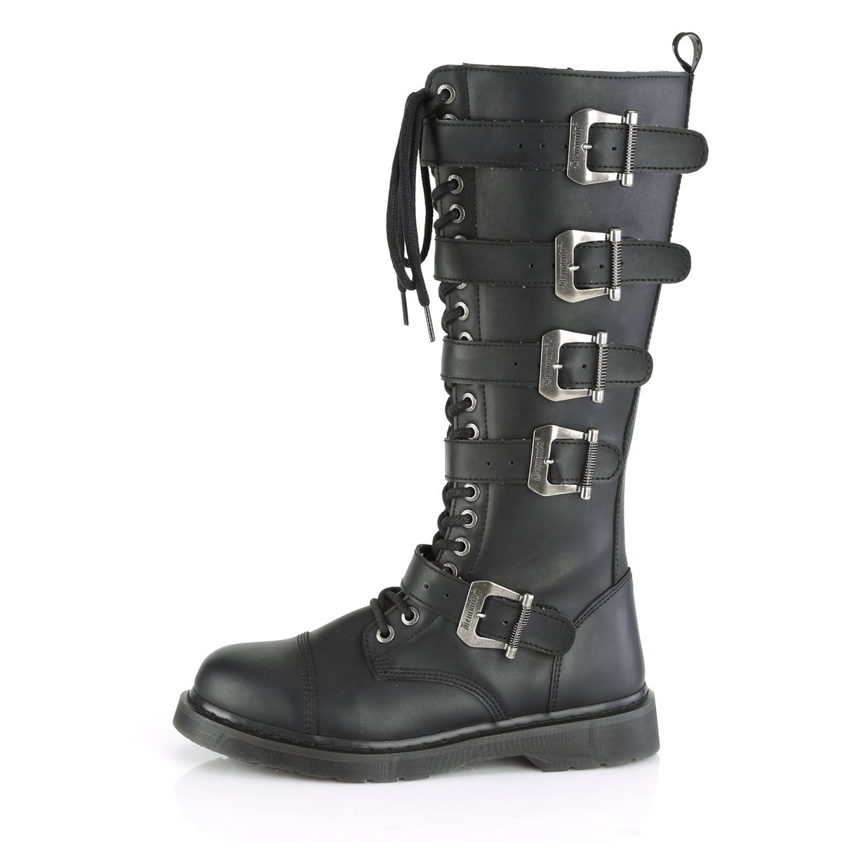 Botas de combate Demonia Bolt-425 Vegan Cuero Hombre Negros | MX-0-GNC