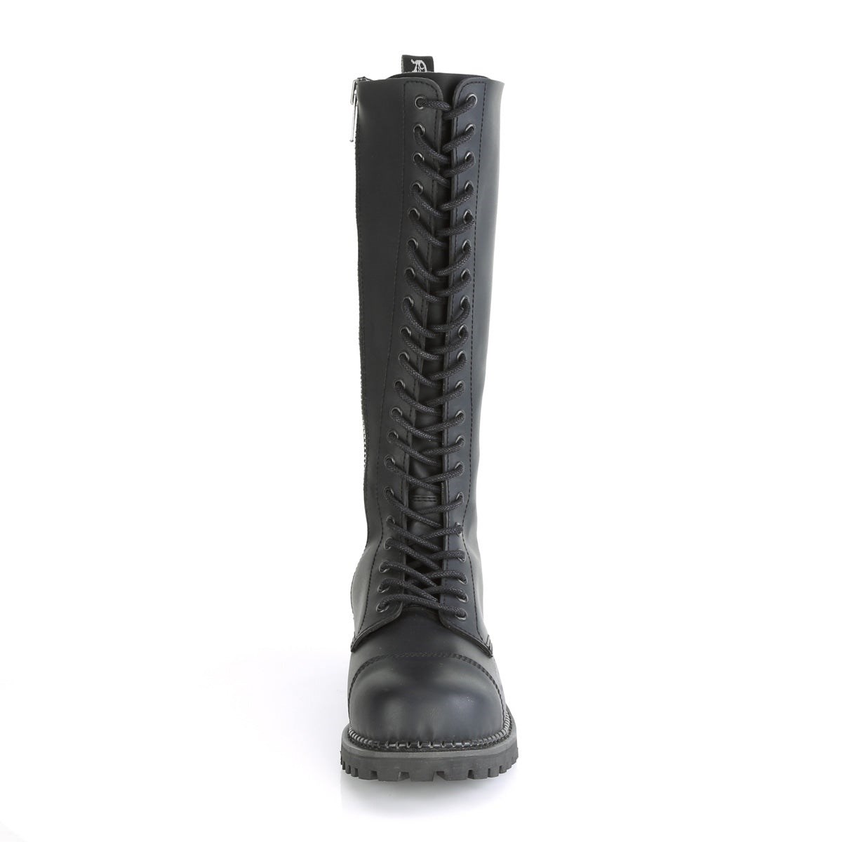 Botas de combate Demonia Riot-20 Vegan Cuero Mujer Negros | MX-4-UIS