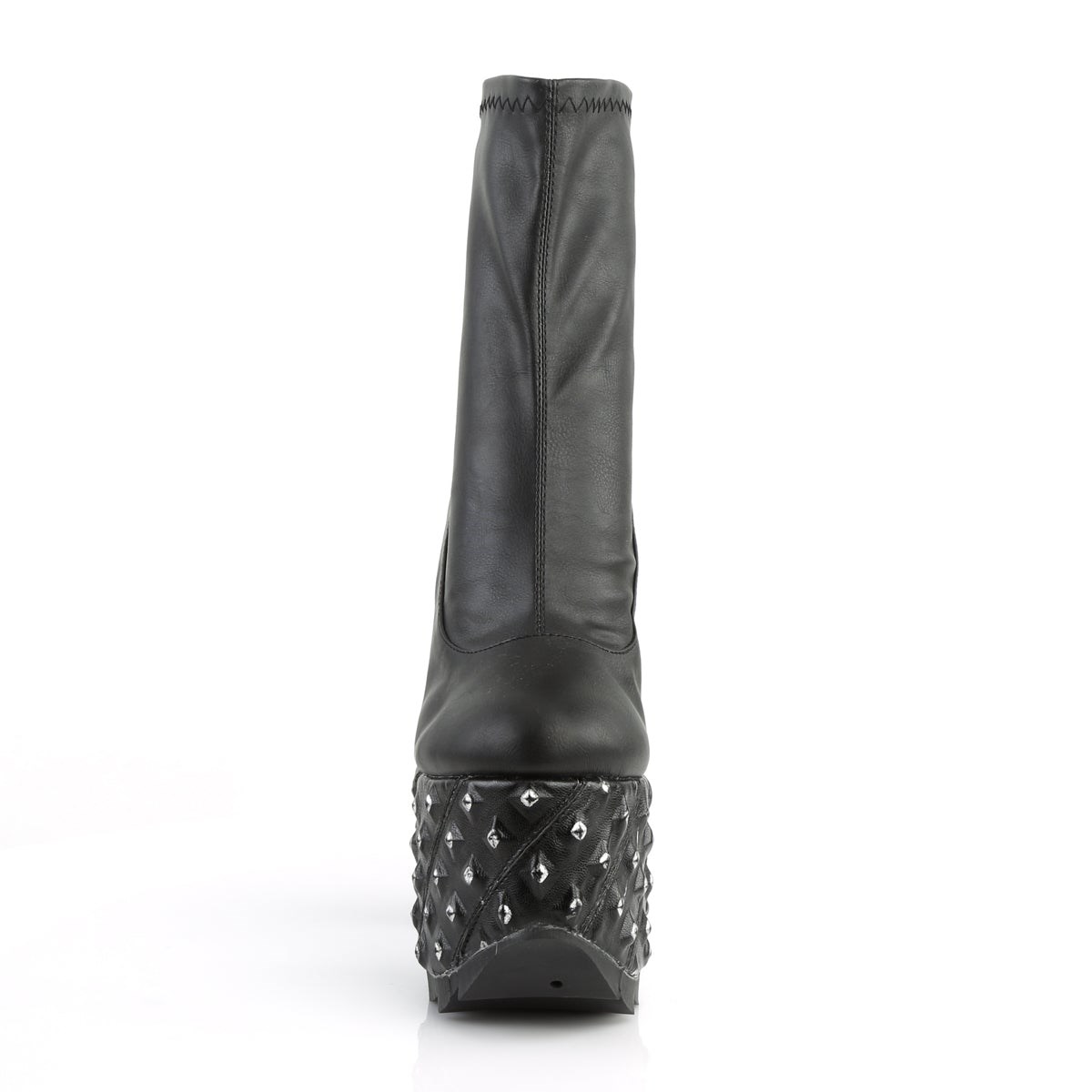 Botines Demonia Cramps-110 Vegan Cuero Mujer Negros | MX-1-NDT