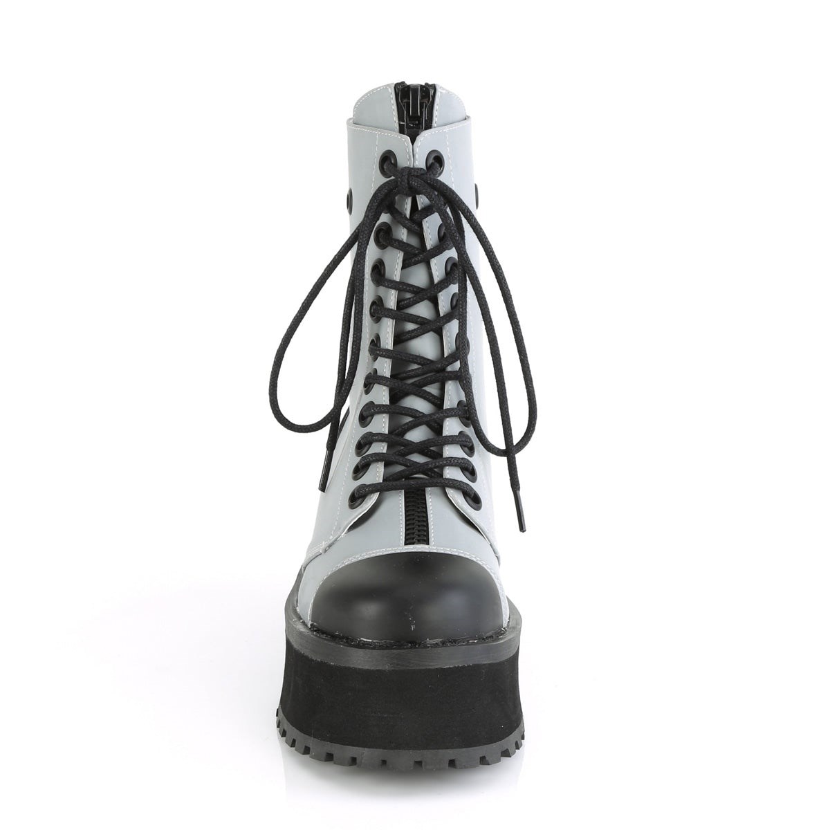 Botines Demonia Gravedigger-10 Reflective Mujer Grises | MX-5-YJR