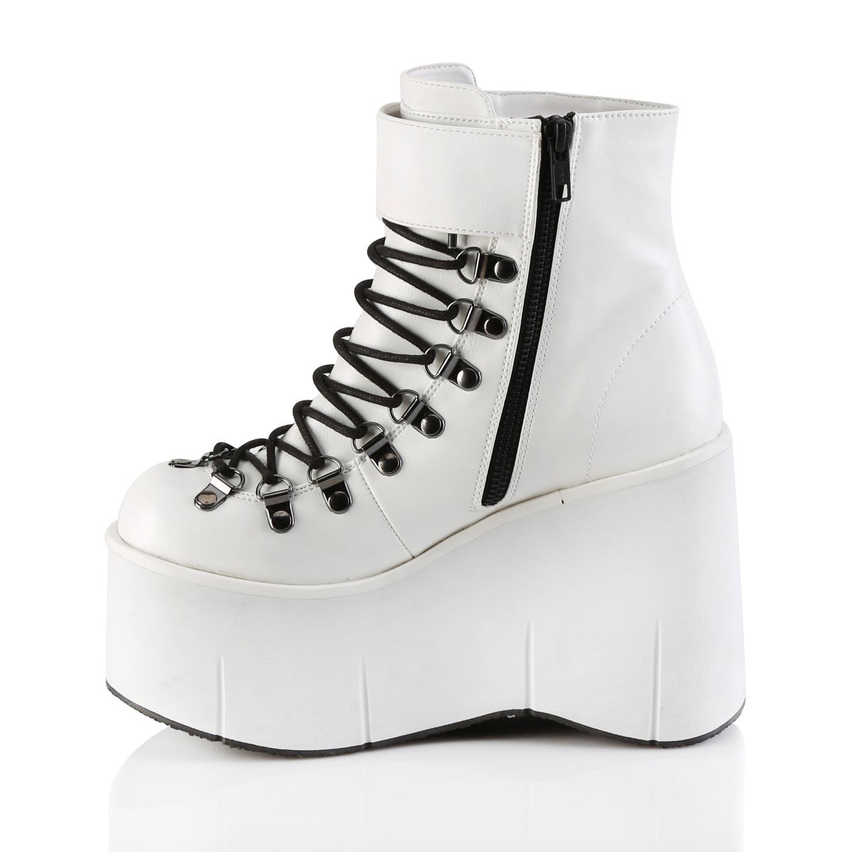 Botines Demonia Kera-21 Vegan Cuero Mujer Blancos | MX-2-LPI