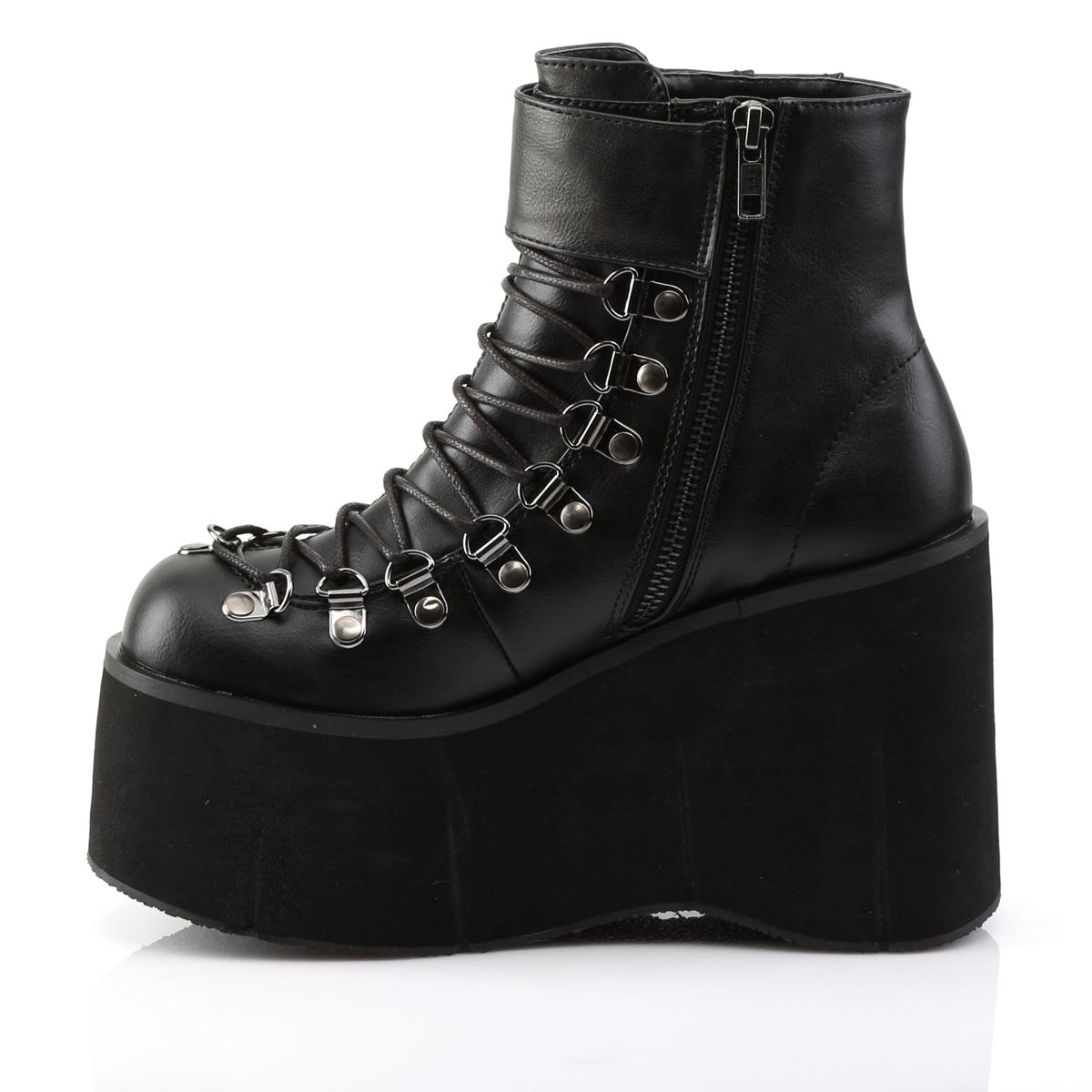 Botines Demonia Kera-21 Vegan Cuero Mujer Negros | MX-4-JDV