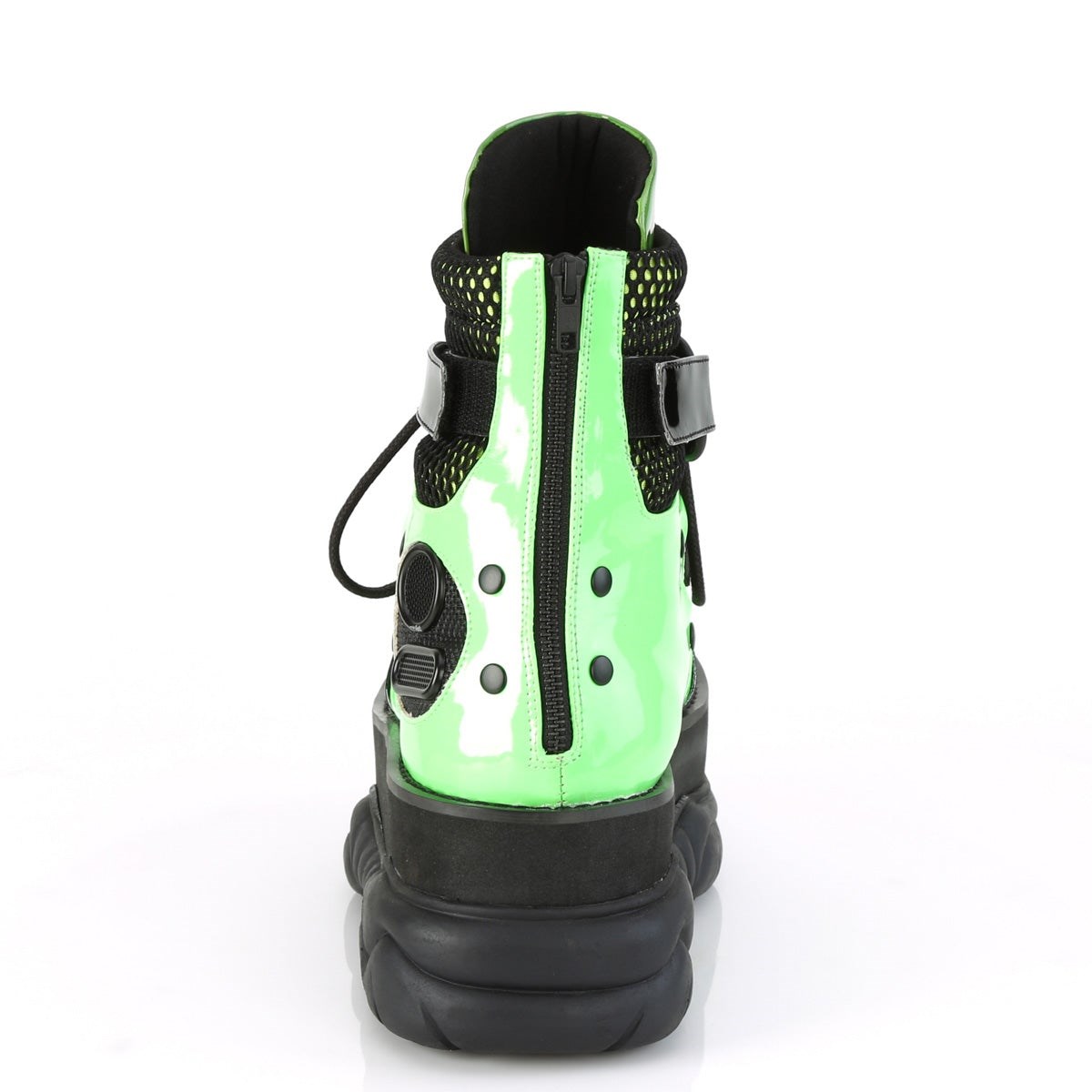 Botines Demonia Neptune-126 Charol Hombre Verdes Negros | MX-3-TQY