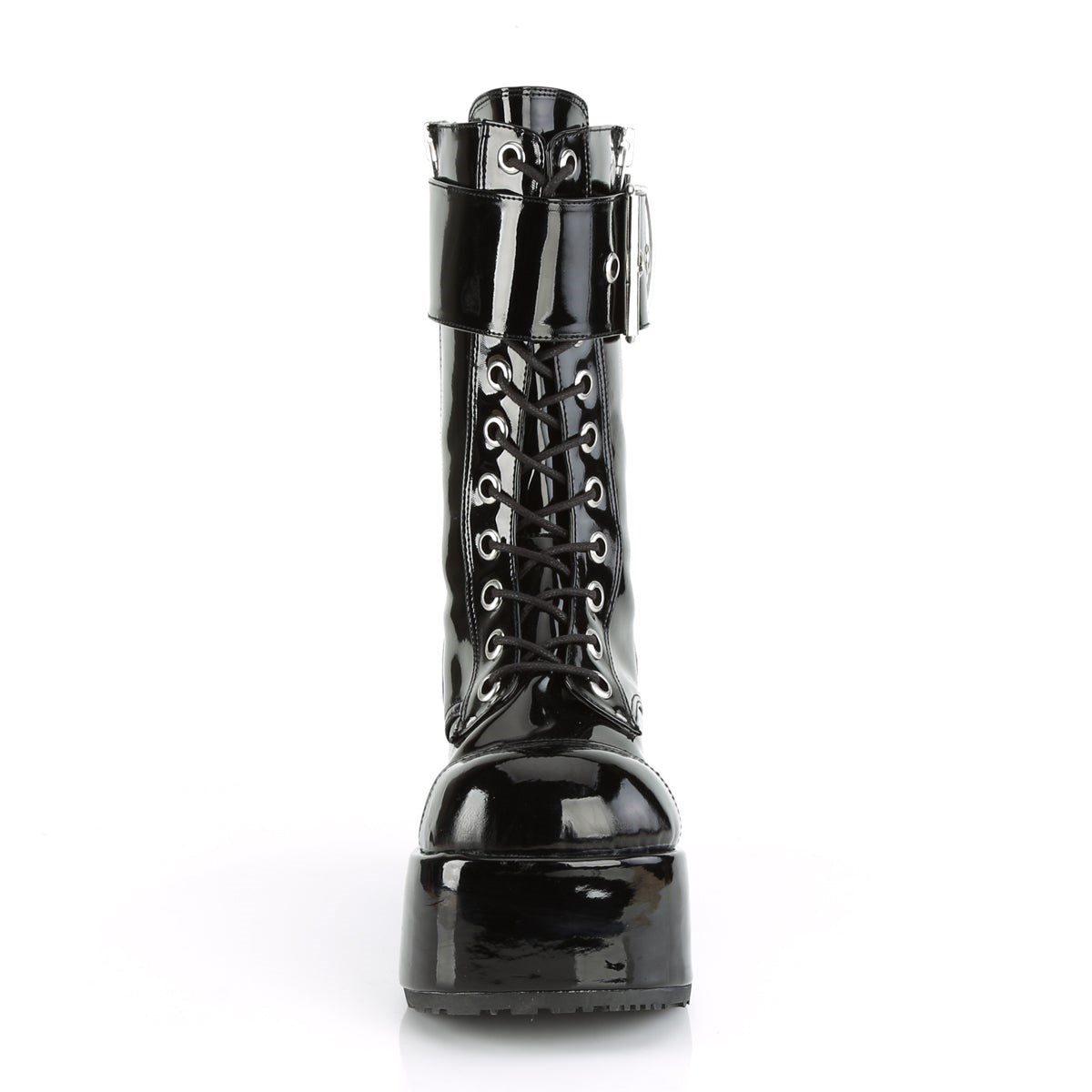 Botines Demonia Petrol-150 Charol Hombre Negros | MX-3-SQI