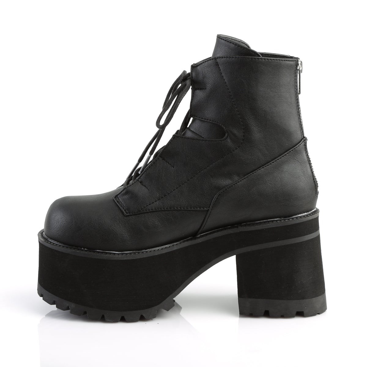 Botines Demonia Ranger-102 Vegan Cuero Mujer Negros | MX-9-EPI