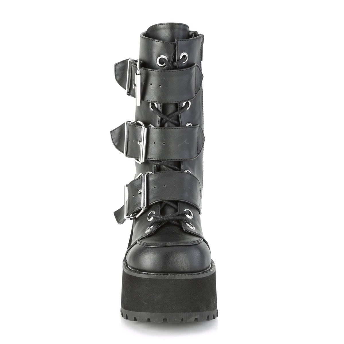 Botines Demonia Ranger-308 Vegan Cuero Mujer Negros | MX-4-DGU