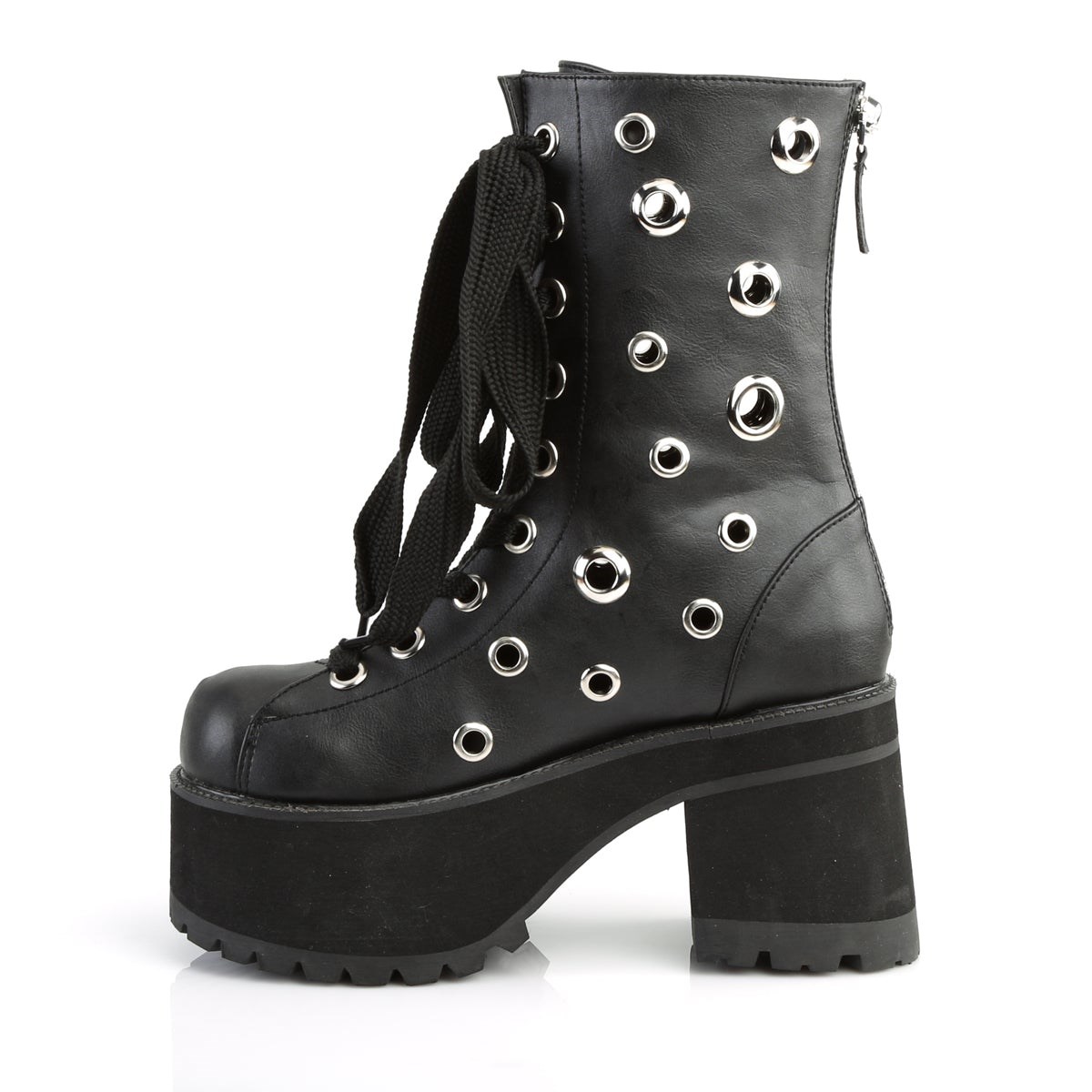 Botines Demonia Ranger-310 Vegan Cuero Mujer Negros | MX-1-SVC