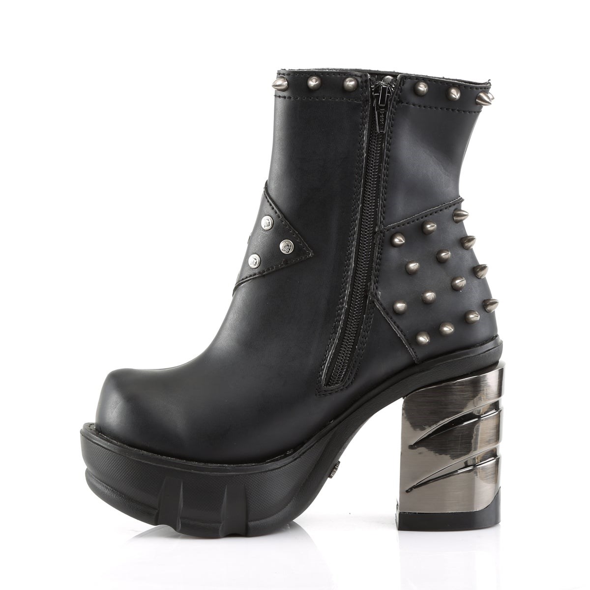 Botines Demonia Sinister-64 Vegan Cuero Mujer Negros | MX-5-ZQK