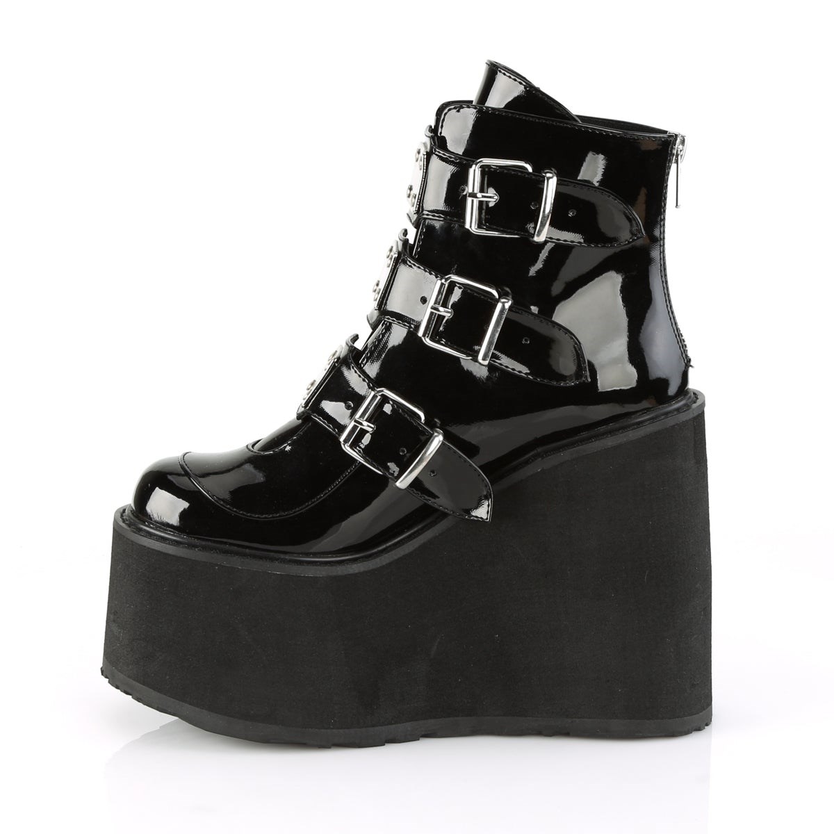 Botines Demonia Swing-105 Mujer Negros | MX-6-YKC