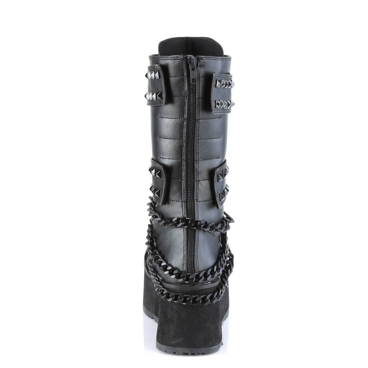 Botines Demonia Trashville-138 Vegan Cuero Hombre Negros | MX-9-DUZ