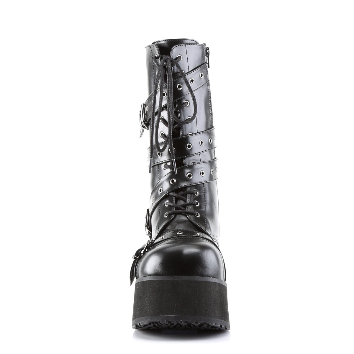 Botines Demonia Trashville-205 Vegan Cuero Hombre Negros | MX-9-SMB