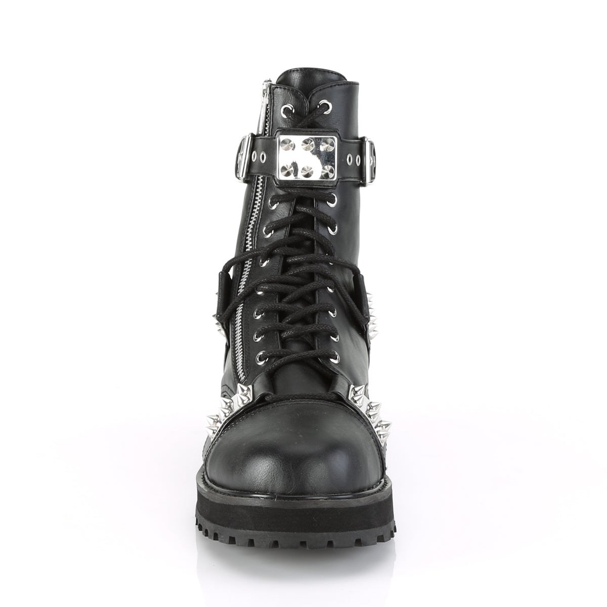 Botines Demonia Valor-280 Vegan Cuero Hombre Negros | MX-8-OFC