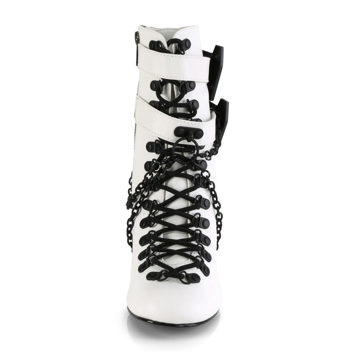 Botines Demonia Vivika-128 Vegan Cuero Mujer Blancos | MX-8-NTQ