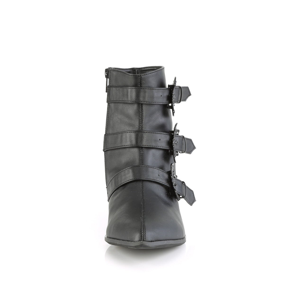 Botines Demonia Warlock-50-B Vegan Cuero Mujer Negros | MX-0-WOX