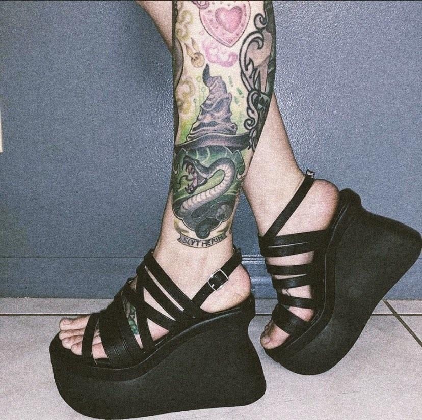 Sandalias Demonia Pace-33 Vegan Cuero Mujer Negros | MX-7-QCY