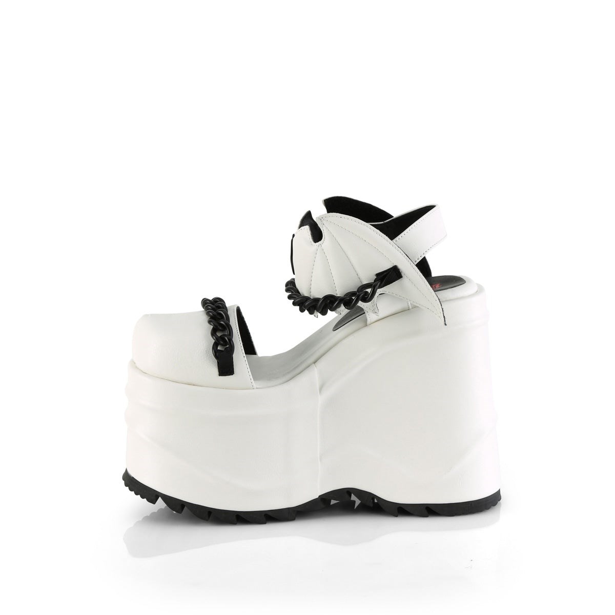 Sandalias Demonia Wave-20 Vegan Cuero Mujer Blancos | MX-5-RIB