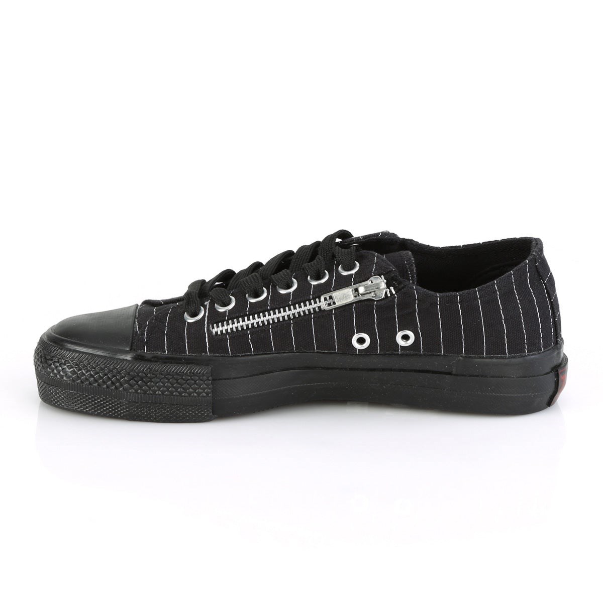 Tenis Demonia Deviant-06 Lona Pinstripes Hombre Negros | MX-6-MXZ