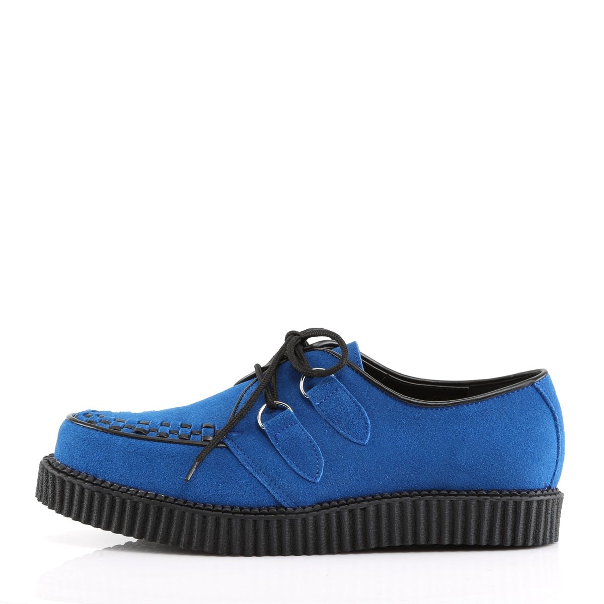 Zapatos Creepers Demonia Creeper-602S Gamuza Hombre Azules | MX-4-EHK