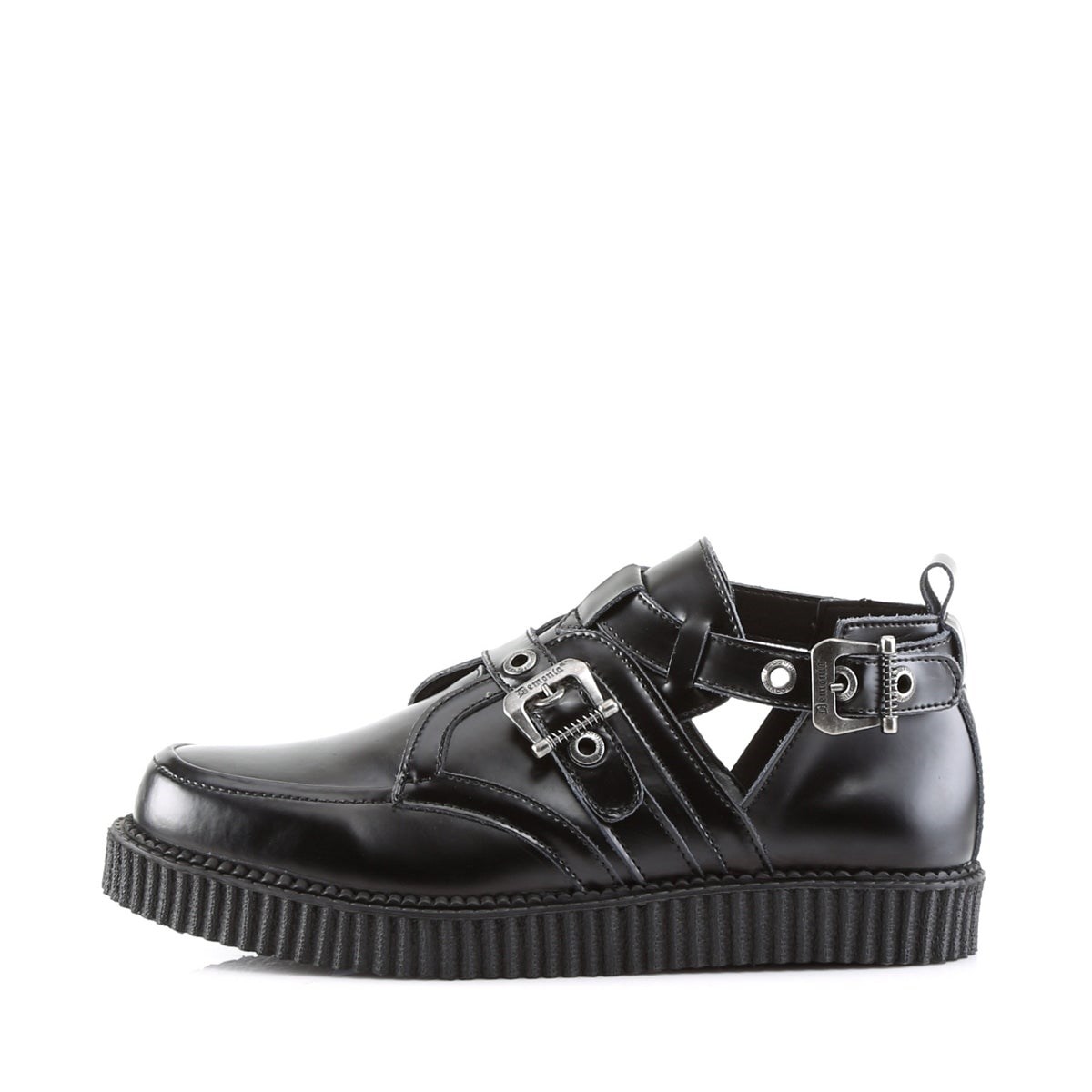 Zapatos Creepers Demonia Creeper-615 Cuero Hombre Negros | MX-7-NGX