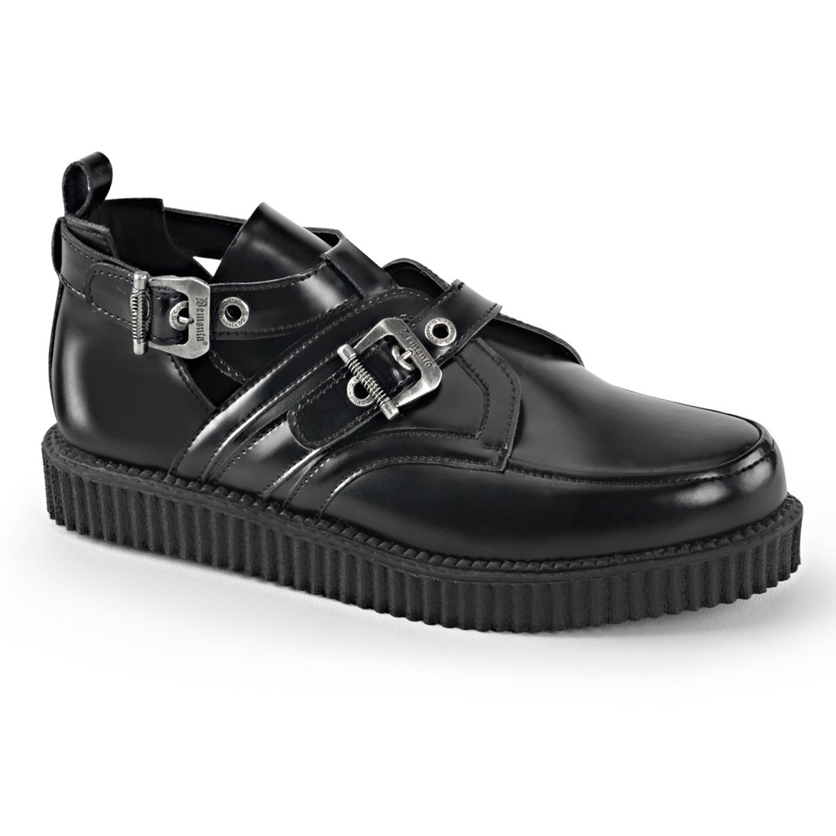 Zapatos Creepers Demonia Creeper-615 Cuero Hombre Negros | MX-7-NGX