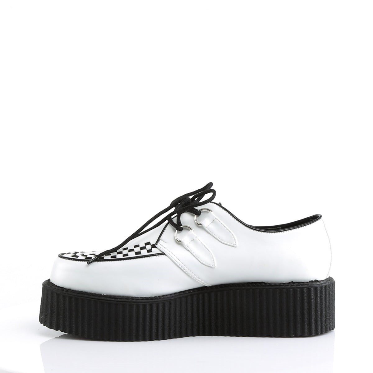 Zapatos Creepers Demonia V-CREEPER-502 Vegan Cuero Mujer Blancos | MX-4-DES