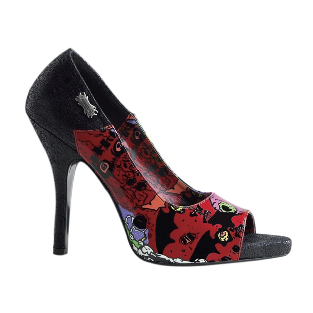 Zapatos De Tacon Demonia Zombie-10 Turtle Faux Cuero Mujer Multicolor | MX-4-TES