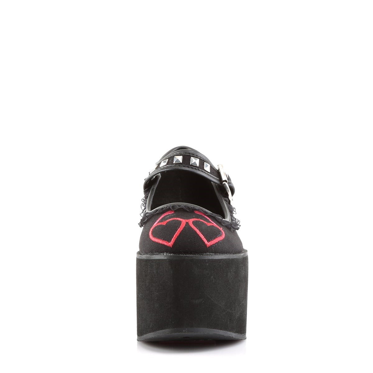 Zapatos Mary Jane Demonia Click-02-1 Lona Mujer Negros | MX-8-ERF