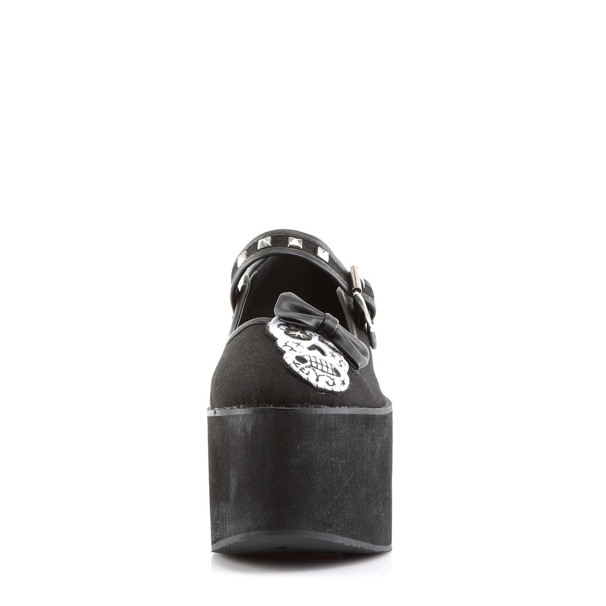 Zapatos Mary Jane Demonia Click-02-3 Lona Mujer Negros | MX-8-GQB