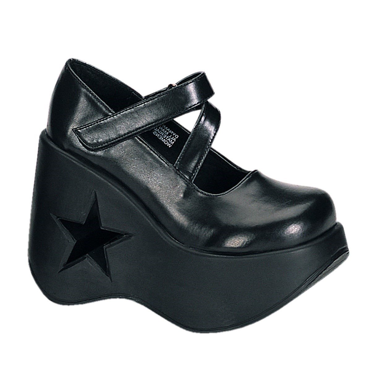 Zapatos Mary Jane Demonia Dynamite-03 Vegan Cuero Mujer Negros | MX-1-NUD