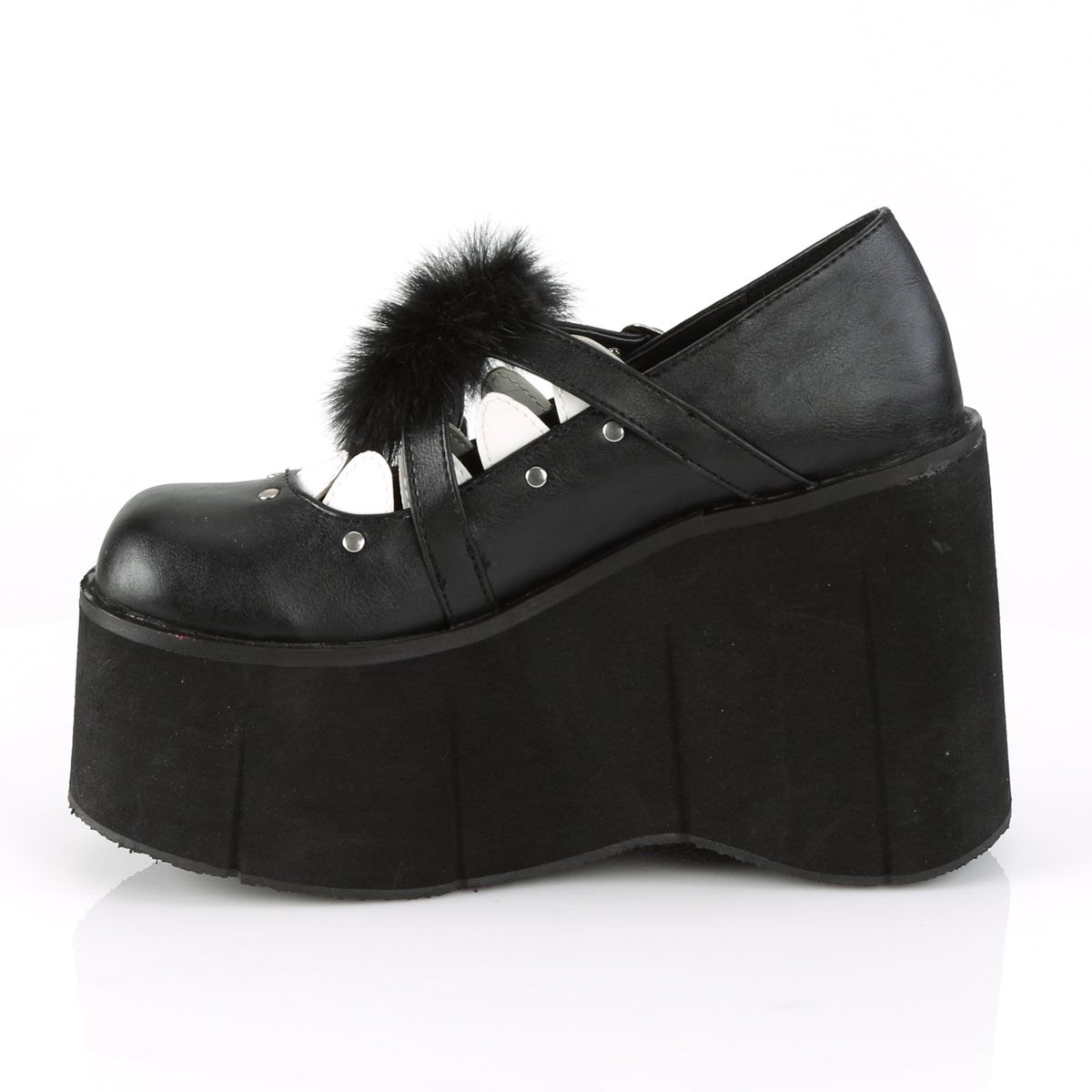 Zapatos Mary Jane Demonia Kera-11 Vegan Cuero Mujer Negros | MX-7-KVM