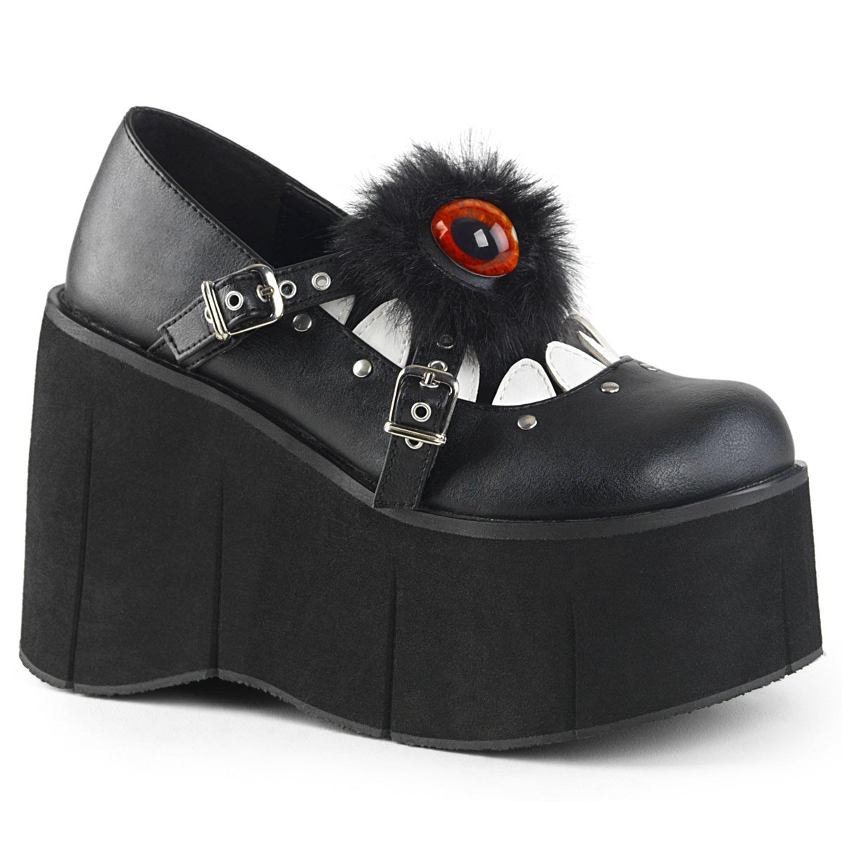 Zapatos Mary Jane Demonia Kera-11 Vegan Cuero Mujer Negros | MX-7-KVM