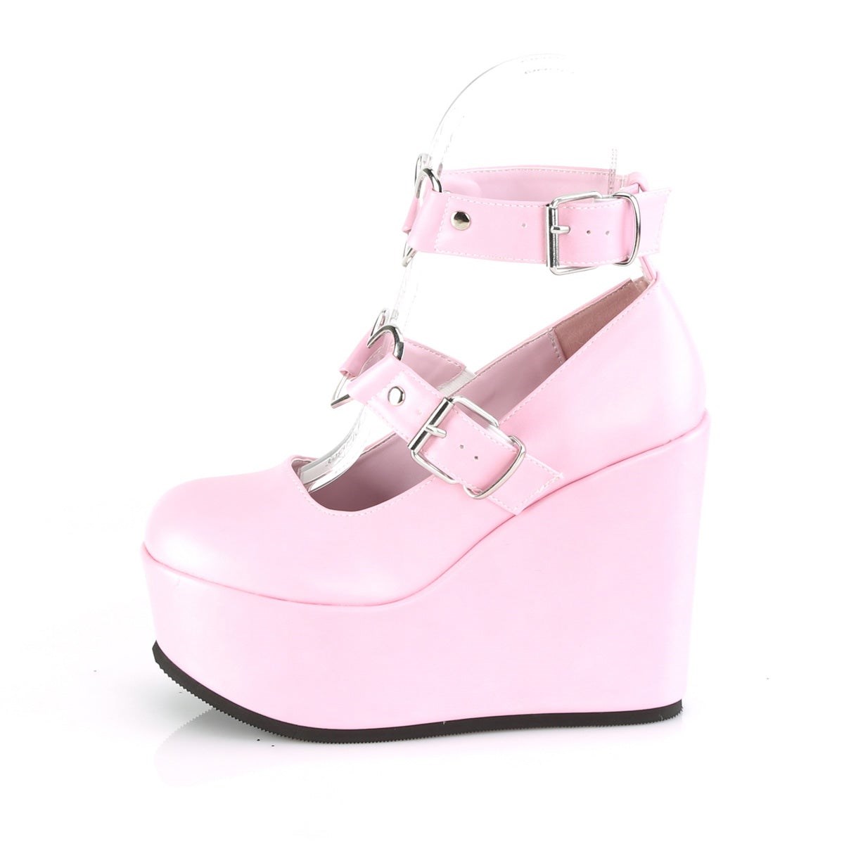 Zapatos Mary Jane Demonia Poison-99-2 Vegan Cuero Mujer Rosas | MX-0-ZXQ