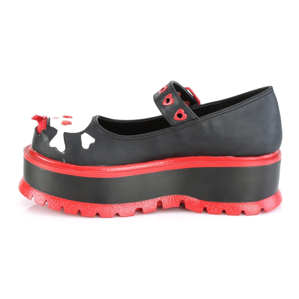 Zapatos Mary Jane Demonia Slacker-27 Vegan Cuero Mujer Negros | MX-0-DYS